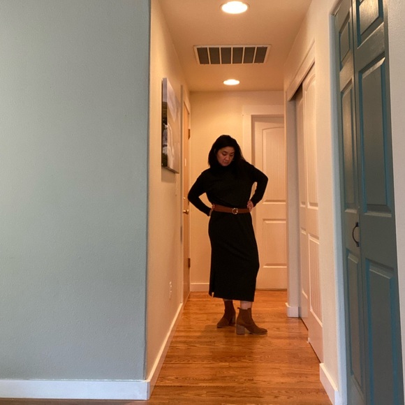 dark green old navy dress size medium - Picture 1 of 4